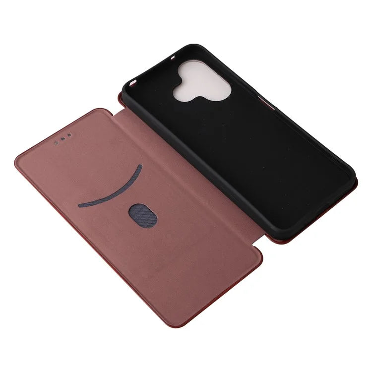 For Xiaomi Redmi 13 5G / 13 4G / Note 13R 5G Phone Case Carbon Fiber Texture Leather Stand Cover