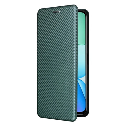 For Xiaomi Redmi 13 5G / 13 4G / Note 13R 5G Phone Case Carbon Fiber Texture Leather Stand Cover