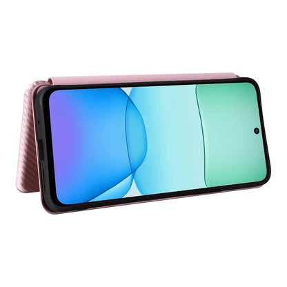 For Xiaomi Redmi 13 5G / 13 4G / Note 13R 5G Phone Case Carbon Fiber Texture Leather Stand Cover