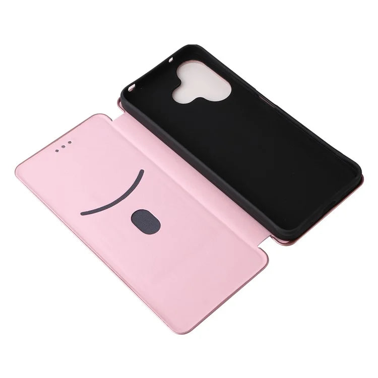 For Xiaomi Redmi 13 5G / 13 4G / Note 13R 5G Phone Case Carbon Fiber Texture Leather Stand Cover