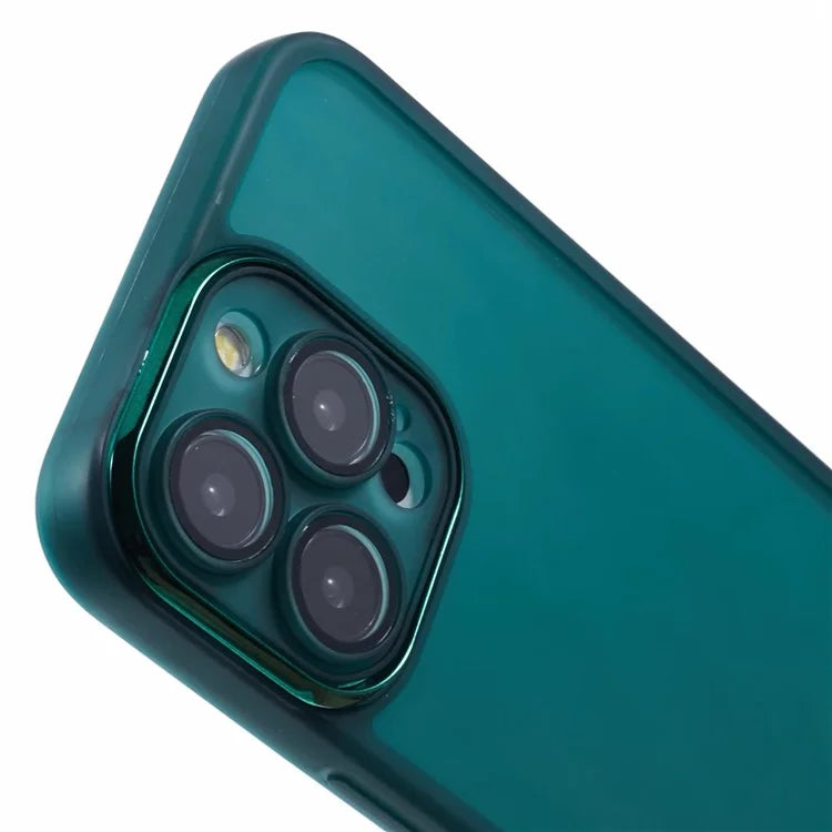 DKSM Series For iPhone 15 Pro Max Case Electroplated Camera Frame TPU Phone Cover