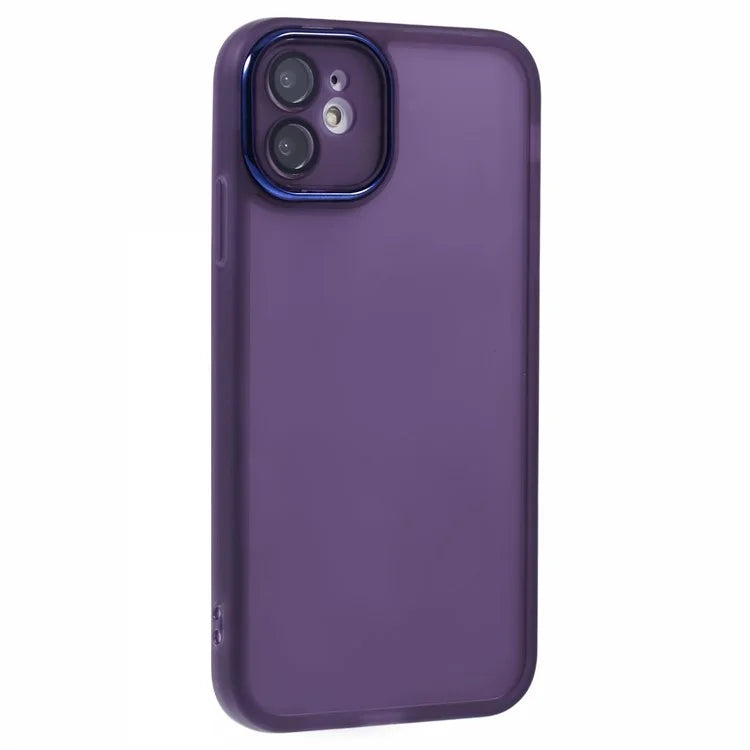 DKSM Series For iPhone 11 Case Electroplated Camera Frame TPU Phone Cover