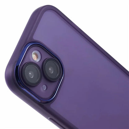 DKSM Series For iPhone 15 Case Electroplated Camera Frame TPU Phone Cover