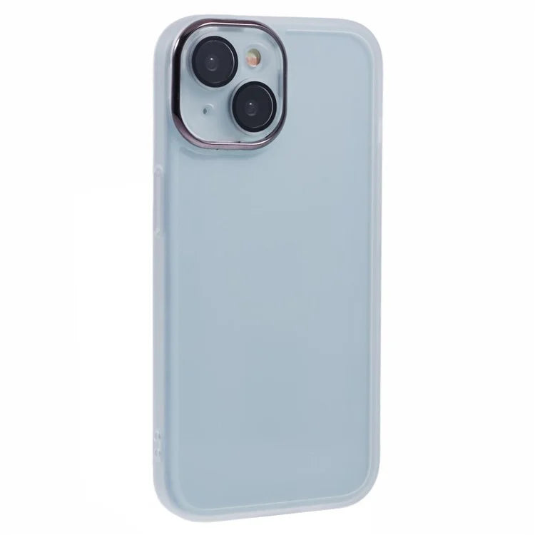 DKSM Series For iPhone 15 Case Electroplated Camera Frame TPU Phone Cover