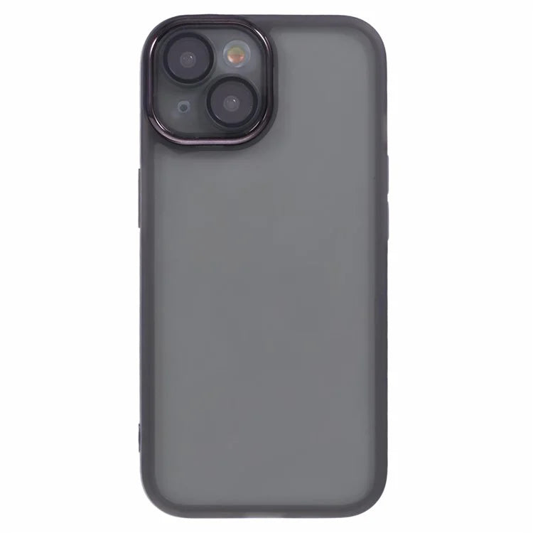 DKSM Series For iPhone 15 Case Electroplated Camera Frame TPU Phone Cover