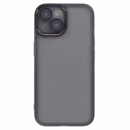 DKSM Series For iPhone 15 Case Electroplated Camera Frame TPU Phone Cover