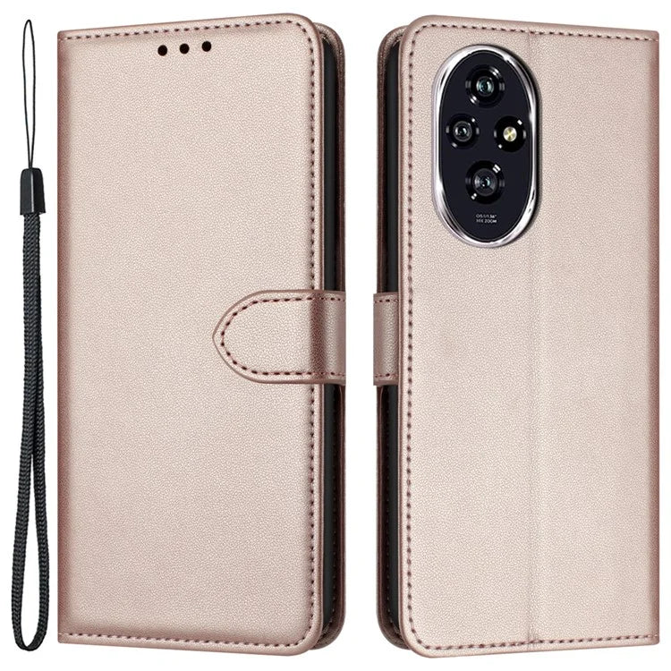 For Honor 200 Pro 5G Leather Case Stand Wallet Phone Cover