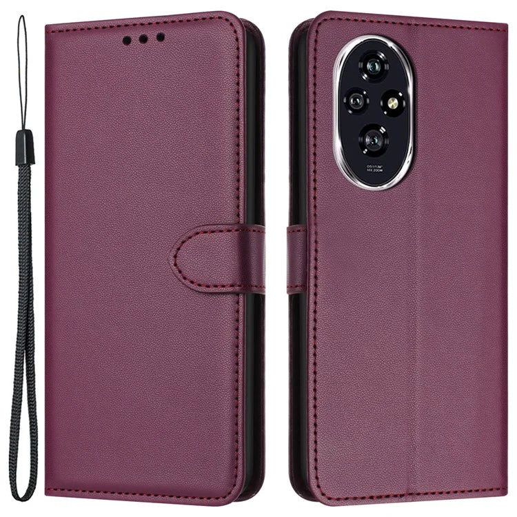 For Honor 200 Pro 5G Leather Case Stand Wallet Phone Cover