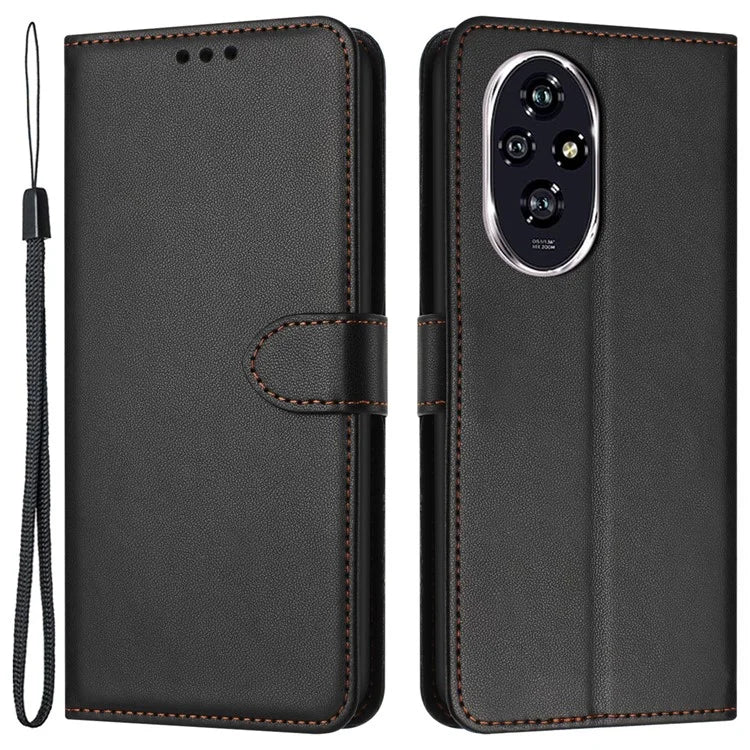 For Honor 200 Pro 5G Leather Case Stand Wallet Phone Cover
