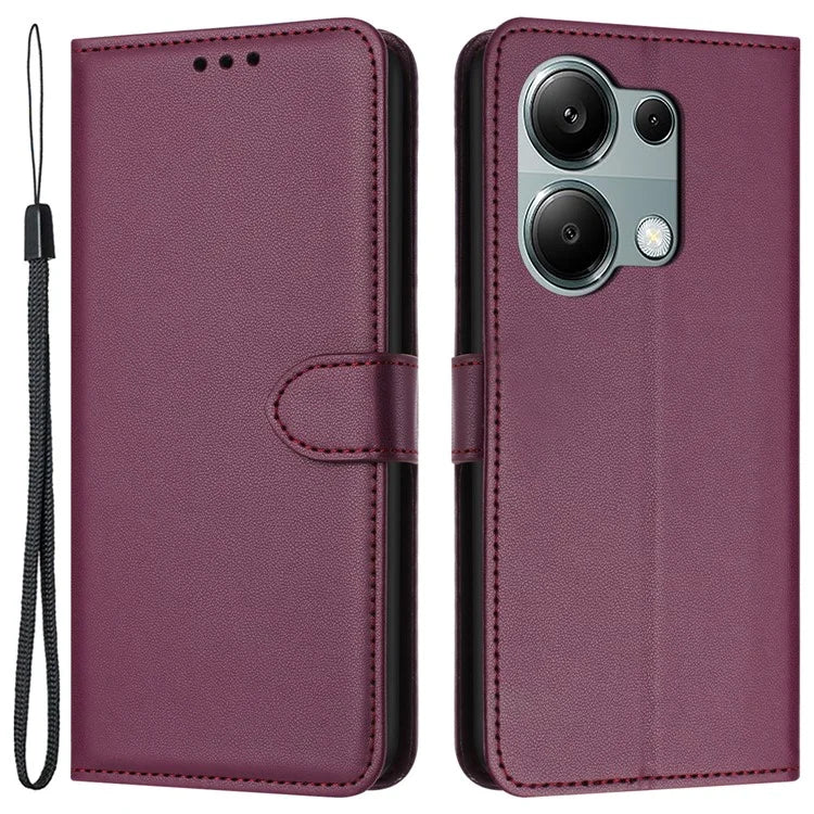 For Xiaomi Redmi Note 13 Pro 4G / Poco M6 Pro 4G Case Leather Stand Wallet Phone Cover