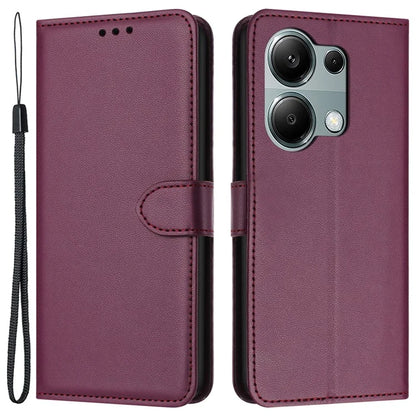 For Xiaomi Redmi Note 13 Pro 4G / Poco M6 Pro 4G Case Leather Stand Wallet Phone Cover