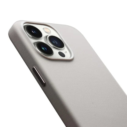 QIALINO For iPhone 15 Pro Case Compatible with MagSafe Silicone+PU Covered Phone Shell