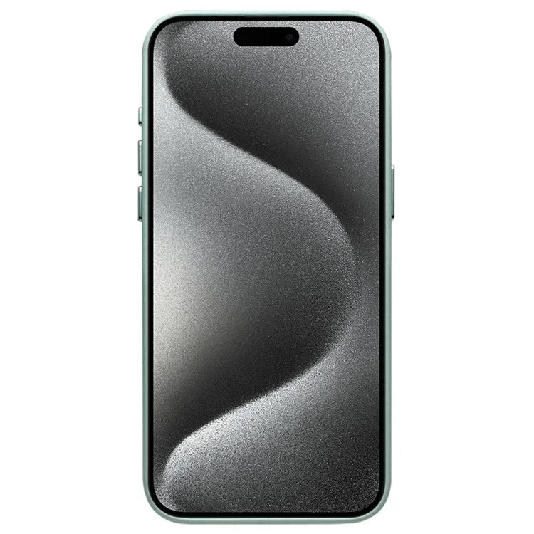 QIALINO For iPhone 15 Pro Case Compatible with MagSafe Silicone+PU Covered Phone Shell