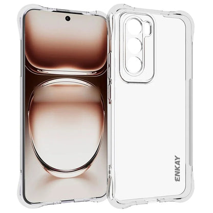 ENKAY HAT PRINCE For Oppo Reno12 Pro 5G (Global) Case TPU Corner Airbag Fall Protection Crystal Clear Phone Cover