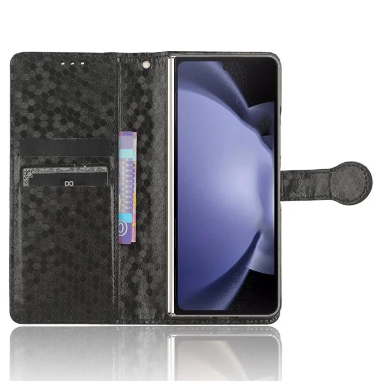 For Samsung Galaxy Z Fold6 5G Wallet Case Dot Pattern PU Leather Phone Cover