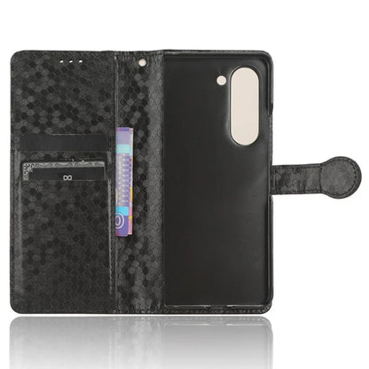 For Samsung Galaxy Z Fold6 5G Wallet Case Dot Pattern PU Leather Phone Cover