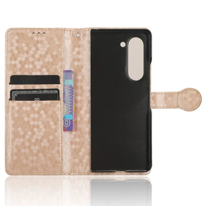For Samsung Galaxy Z Fold6 5G Wallet Case Dot Pattern PU Leather Phone Cover