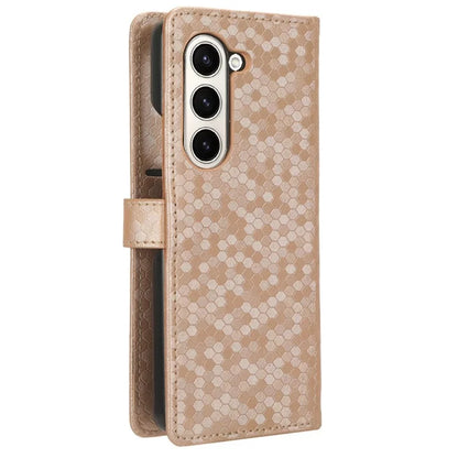 For Samsung Galaxy Z Fold6 5G Wallet Case Dot Pattern PU Leather Phone Cover