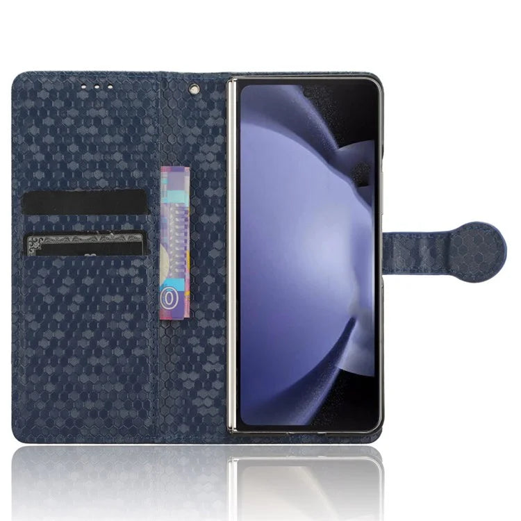 For Samsung Galaxy Z Fold6 5G Wallet Case Dot Pattern PU Leather Phone Cover