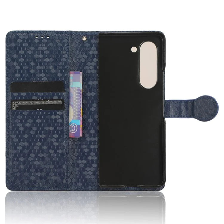 For Samsung Galaxy Z Fold6 5G Wallet Case Dot Pattern PU Leather Phone Cover