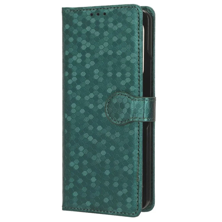 For Samsung Galaxy Z Fold6 5G Wallet Case Dot Pattern PU Leather Phone Cover