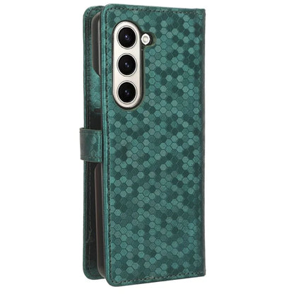 For Samsung Galaxy Z Fold6 5G Wallet Case Dot Pattern PU Leather Phone Cover