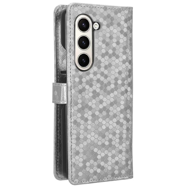 For Samsung Galaxy Z Fold6 5G Wallet Case Dot Pattern PU Leather Phone Cover
