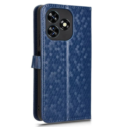 For Oukitel C51 Wallet Case Dot Pattern Imprint PU Leather Phone Cover