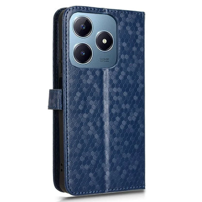For Realme C61 4G / C63 4G Case Dot Pattern Imprint PU Leather Wallet Phone Cover