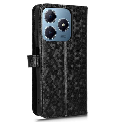 For Realme C61 4G / C63 4G Case Dot Pattern Imprint PU Leather Wallet Phone Cover