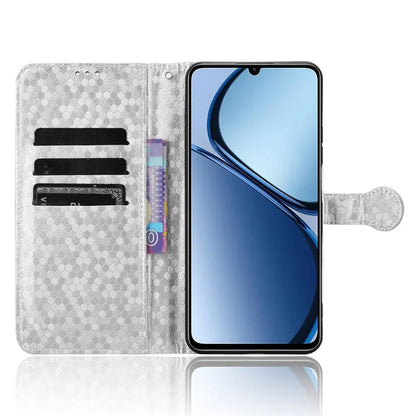 For Realme C61 4G / C63 4G Case Dot Pattern Imprint PU Leather Wallet Phone Cover