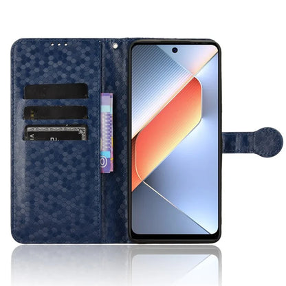 For TECNO Pova 6 Neo Case PU Leather Wallet Phone Cover with Dot Pattern Imprint