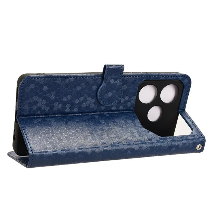 For TECNO Pova 6 Neo Case PU Leather Wallet Phone Cover with Dot Pattern Imprint