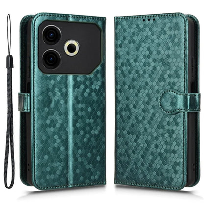 For TECNO Pova 6 Neo Case PU Leather Wallet Phone Cover with Dot Pattern Imprint