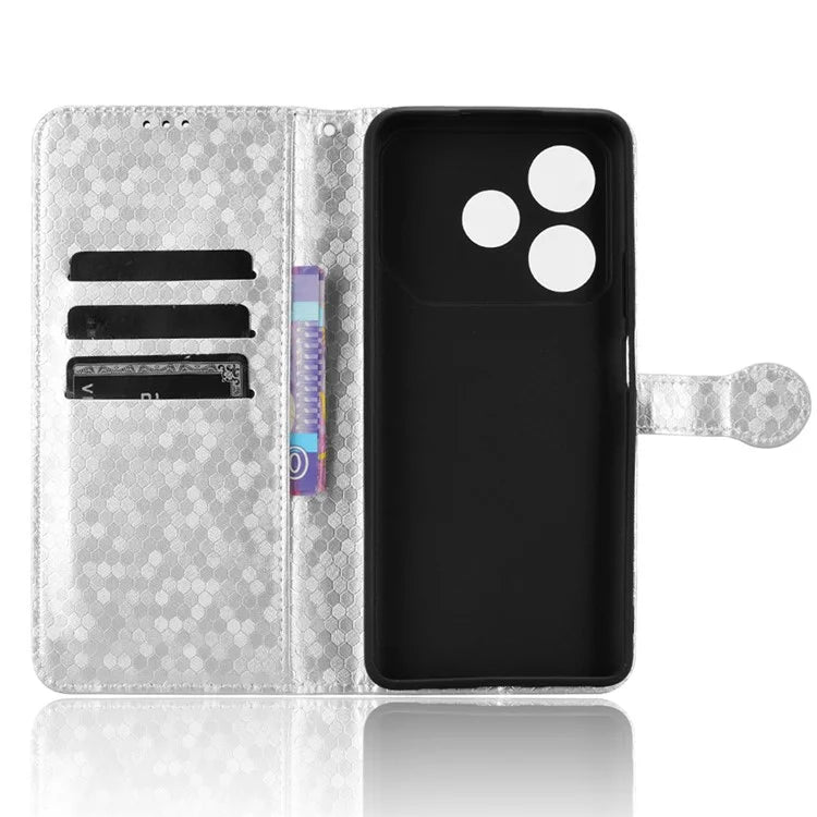 For TECNO Pova 6 Neo Case PU Leather Wallet Phone Cover with Dot Pattern Imprint