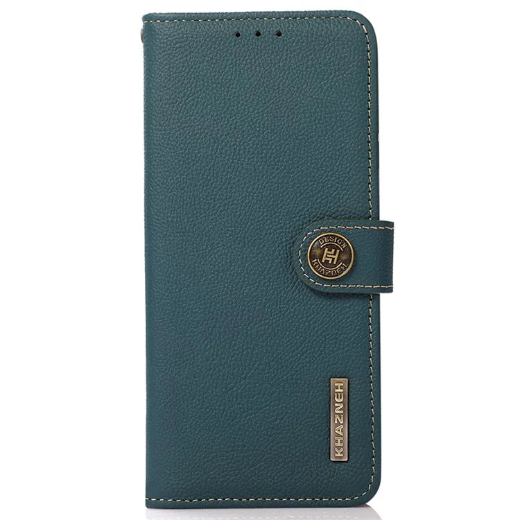 KHAZNEH For Xiaomi Redmi 13 5G / 13 4G Case Genuine Cow Leather Wallet Phone Cover
