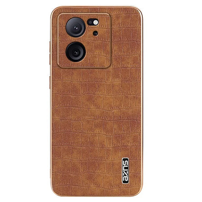 AZNS For Xiaomi Redmi K60 Ultra / 13T / 13T Pro Case Crocodile Texture Electroplating PU+TPU Phone Cover