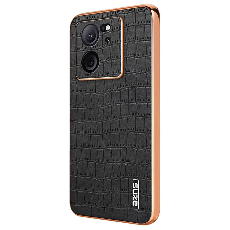 AZNS For Xiaomi Redmi K60 Ultra / 13T / 13T Pro Case Crocodile Texture Electroplating PU+TPU Phone Cover