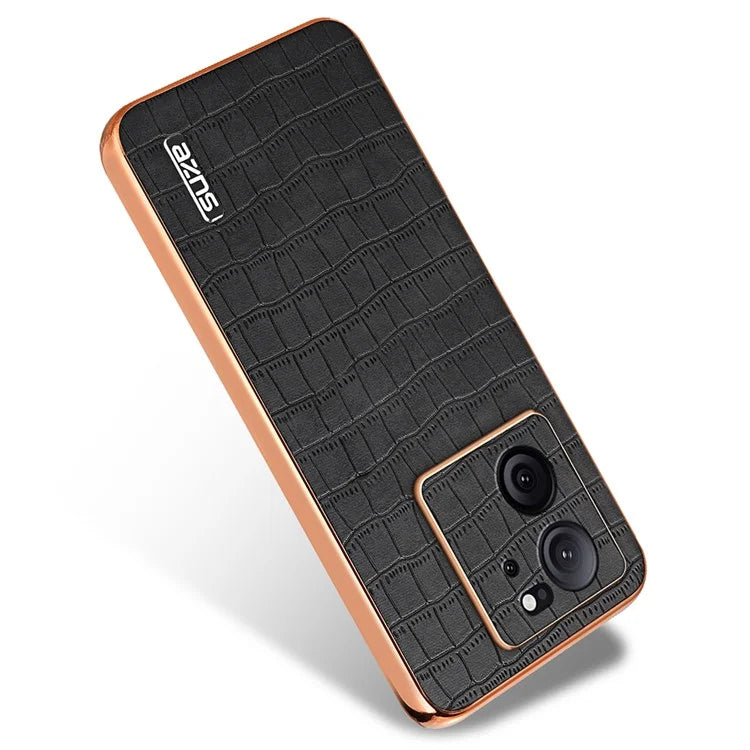 AZNS For Xiaomi Redmi K60 Ultra / 13T / 13T Pro Case Crocodile Texture Electroplating PU+TPU Phone Cover