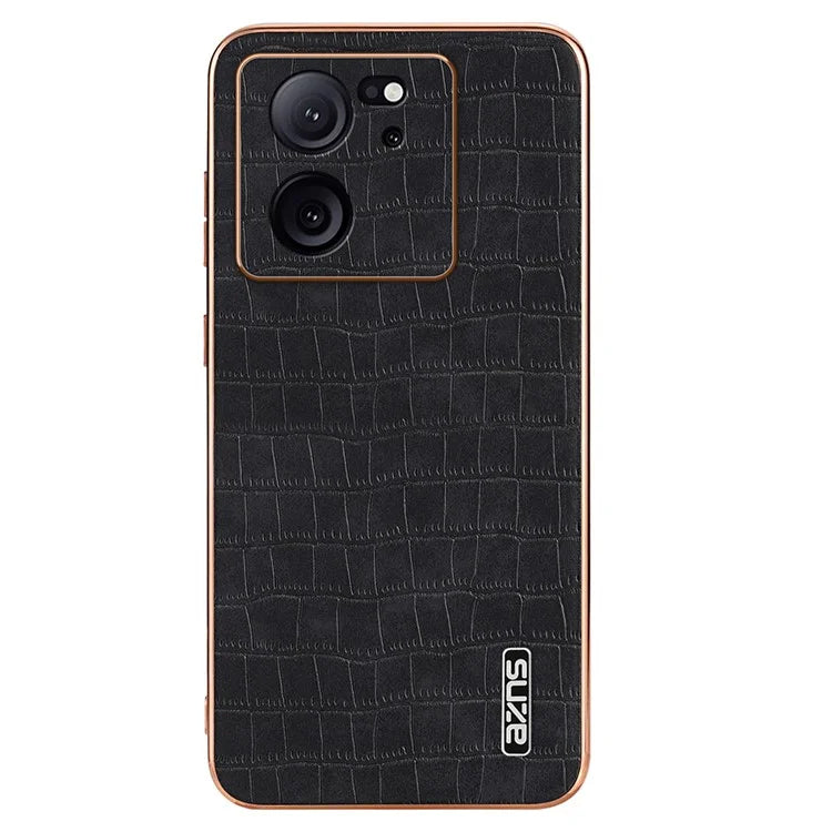 AZNS For Xiaomi Redmi K60 Ultra / 13T / 13T Pro Case Crocodile Texture Electroplating PU+TPU Phone Cover