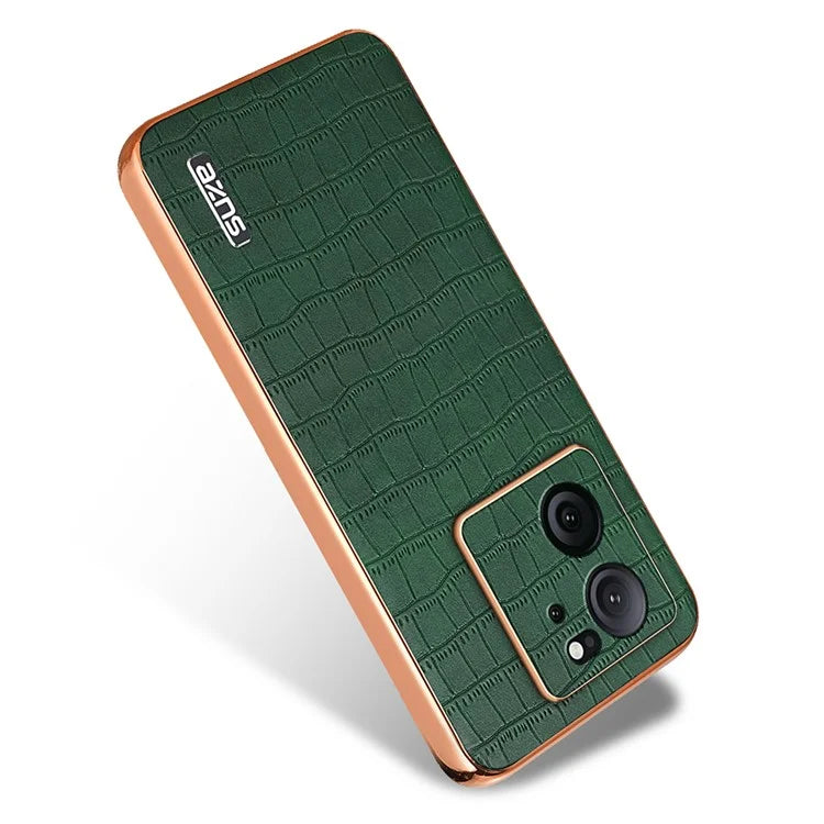 AZNS For Xiaomi Redmi K60 Ultra / 13T / 13T Pro Case Crocodile Texture Electroplating PU+TPU Phone Cover