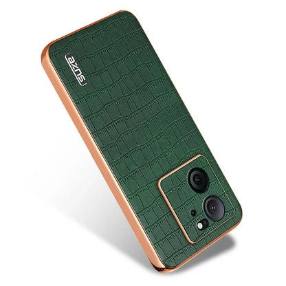 AZNS For Xiaomi Redmi K60 Ultra / 13T / 13T Pro Case Crocodile Texture Electroplating PU+TPU Phone Cover