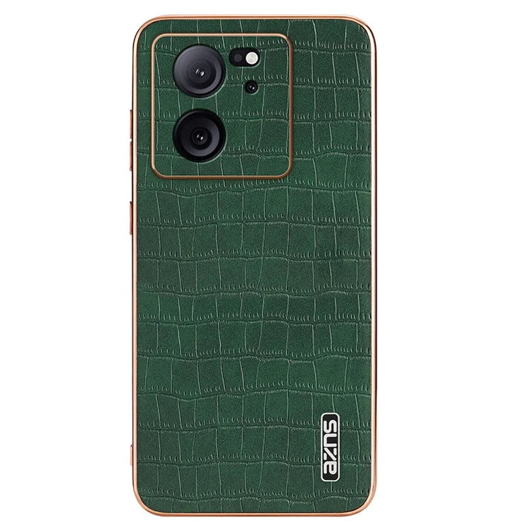 AZNS For Xiaomi Redmi K60 Ultra / 13T / 13T Pro Case Crocodile Texture Electroplating PU+TPU Phone Cover