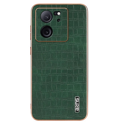 AZNS For Xiaomi Redmi K60 Ultra / 13T / 13T Pro Case Crocodile Texture Electroplating PU+TPU Phone Cover