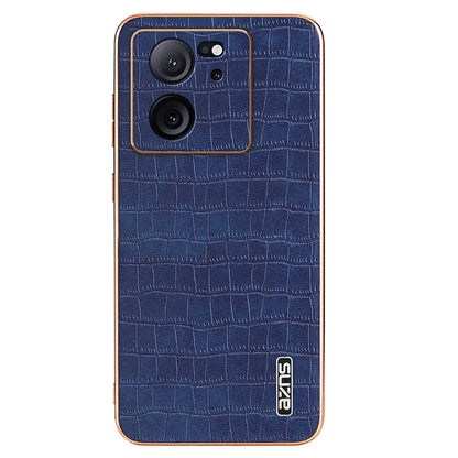 AZNS For Xiaomi Redmi K60 Ultra / 13T / 13T Pro Case Crocodile Texture Electroplating PU+TPU Phone Cover