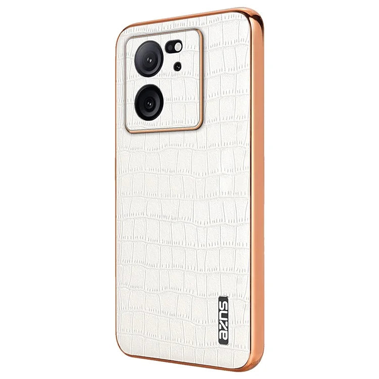 AZNS For Xiaomi Redmi K60 Ultra / 13T / 13T Pro Case Crocodile Texture Electroplating PU+TPU Phone Cover