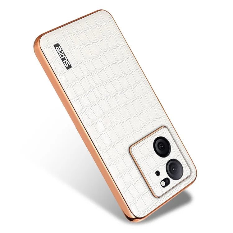 AZNS For Xiaomi Redmi K60 Ultra / 13T / 13T Pro Case Crocodile Texture Electroplating PU+TPU Phone Cover