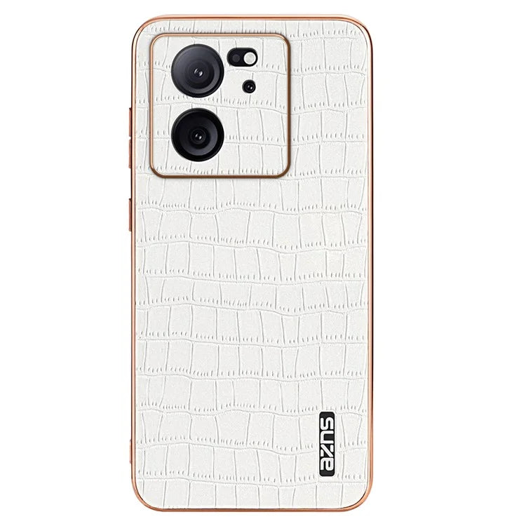 AZNS For Xiaomi Redmi K60 Ultra / 13T / 13T Pro Case Crocodile Texture Electroplating PU+TPU Phone Cover