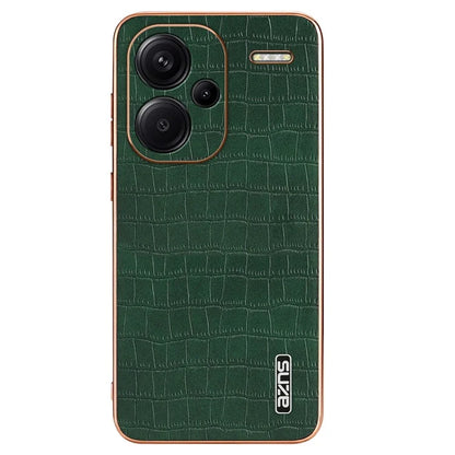 AZNS For Xiaomi Redmi Note 13 Pro+ 5G Electroplating Case Textured PU+TPU Phone Cover
