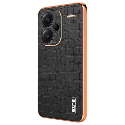 AZNS For Xiaomi Redmi Note 13 Pro+ 5G Electroplating Case Textured PU+TPU Phone Cover